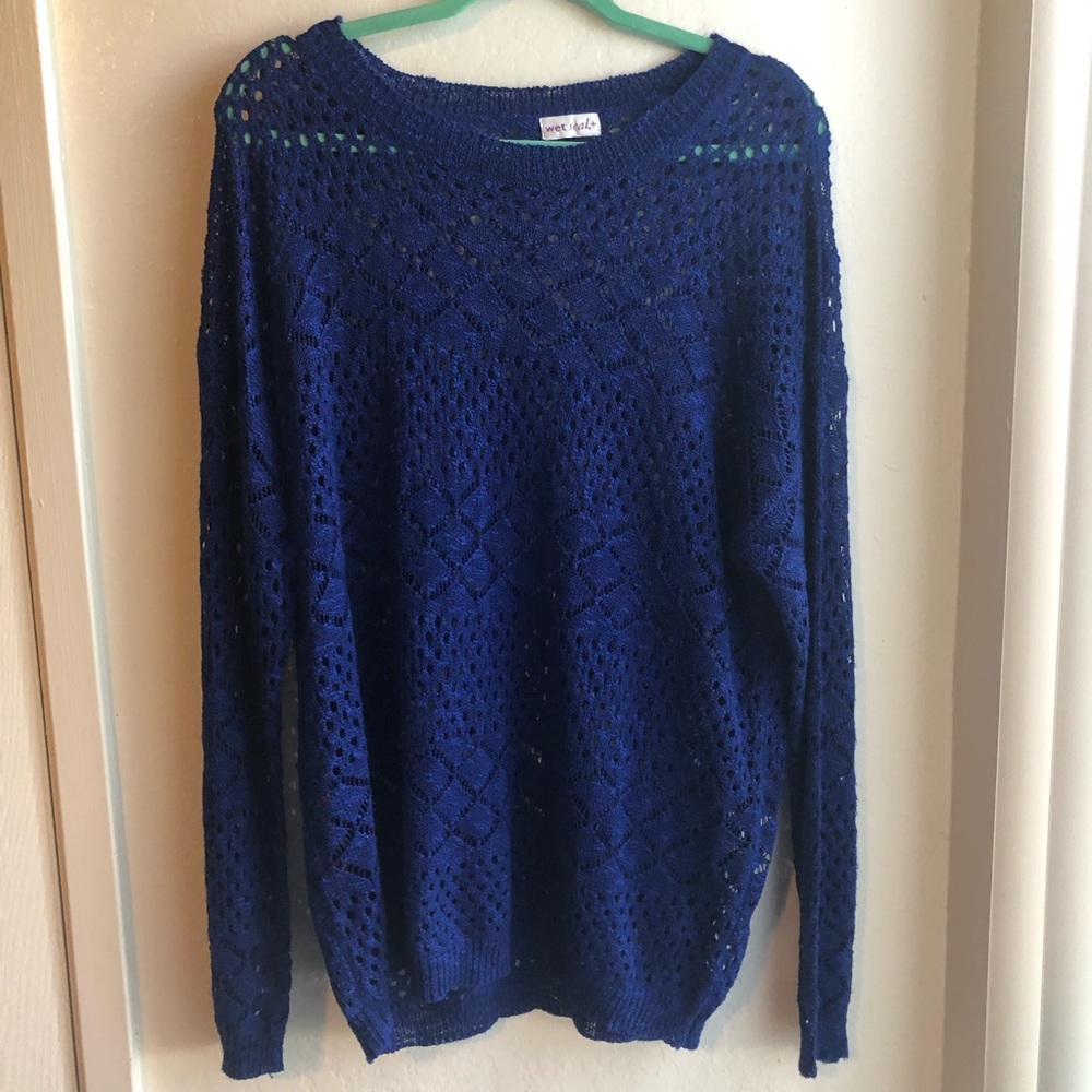 Wet Seal Mesh Plus Size Top